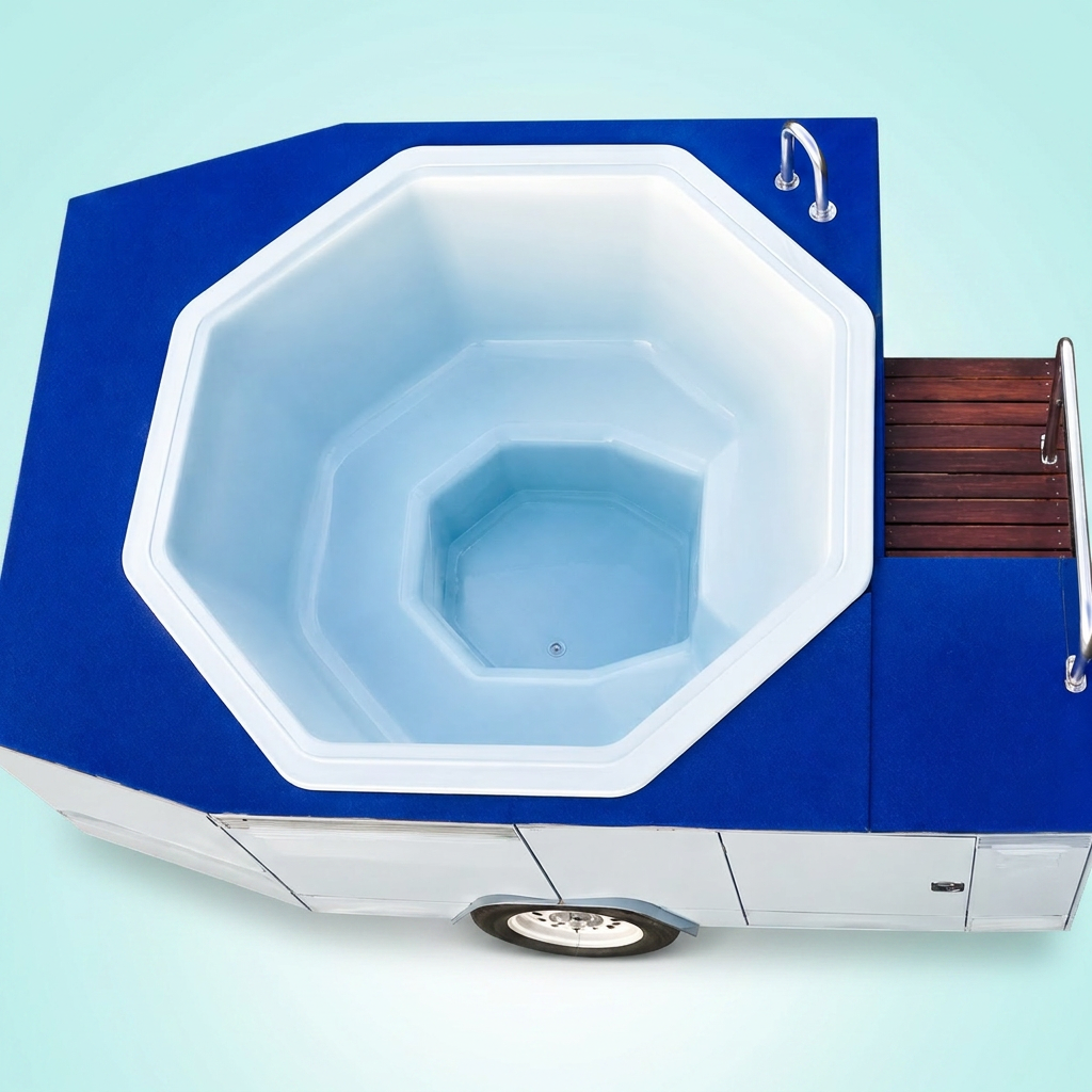 6–8 Seater Octagonal Spa — mobile spa hire Melbourne